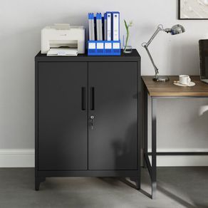 New Home Office Metal Filing Cabinet (Matte black) FREE Delivery
