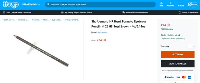 Shu Uemura - H9 Hard Formula Eyebrow Pencil - 02 Seal Brown