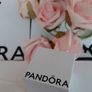 New pandora hoop earrings with blue stone Image 5