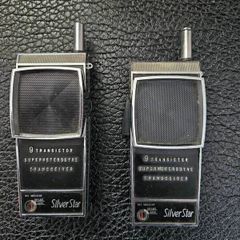Vintage 1970s Silver Star Walkie Talkies