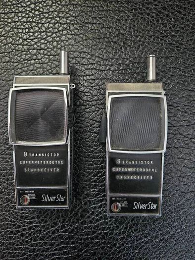 Vintage 1970s Silver Star Walkie Talkies
