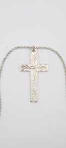 925 vintage Sterling silver cross necklace