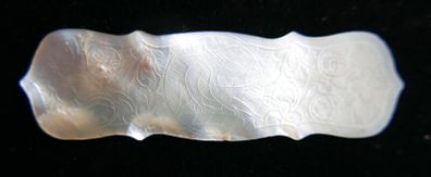 Antique 18th Century Mother of Pearl Armorial Game Token