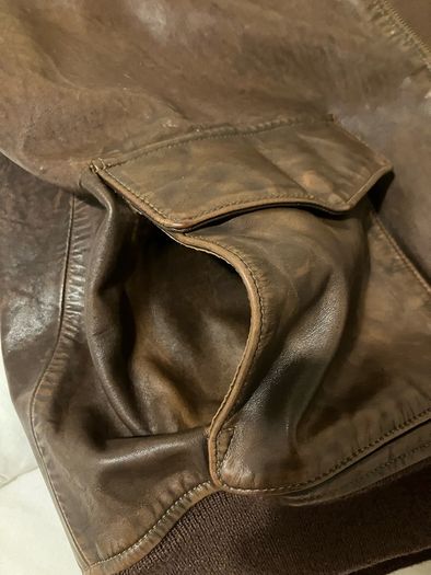 Ralph Lauren G1 Cowhide Flight Bomber Leather Jacket