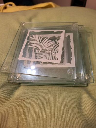 place mats and cpasters x8