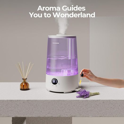 Homvana 3.6L Cool Mist Humidifier - Silent, Long-Lasting, and Safe for Baby and Home