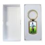 Photo Keyring Personalisd Keyring - GOLD OR SILVER Metal Keyring - Oblong Image 3