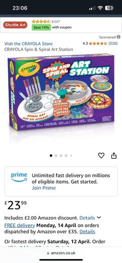 Crayola Spin & Spiral Art station