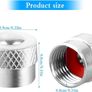 NEW SALE | 16 PCS Metal Valve Caps, Seal Tyre Valve Caps Car Metal Dust Valve Caps Car Valve Caps with Rubber Ring Valve Covers Replacement for Car Valve Caps for Car Motorcycle Bicycle Scooter, Silver Image 5