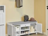 Shoe Bench White 2 doors