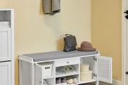 Shoe Bench White 2 doors