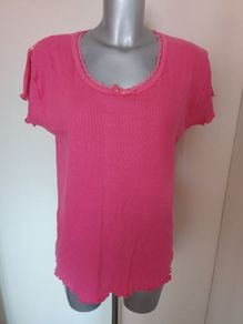 Okay pink lace stretchy top size UK18 EU46 Postage included
