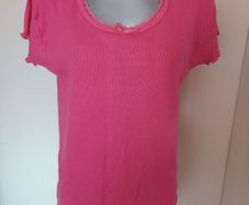 Okay pink lace stretchy top size UK18 EU46 Postage included