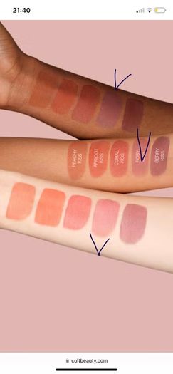 Huda beauty lip blush lip and cheek stain rosy kiss 6 ml