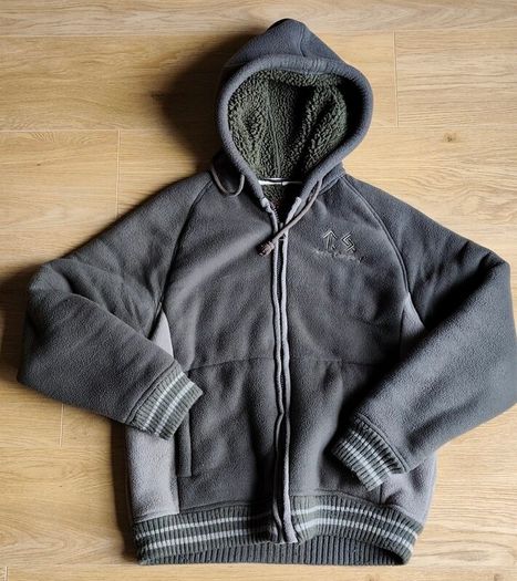 Fleece hooded jacket