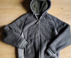 Fleece hooded jacket