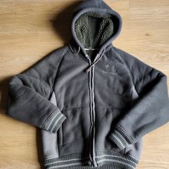 Fleece hooded jacket