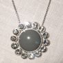Pilgrim  Tiered Diamante Grey Necklace Image 9
