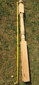 classic newel pine stair post