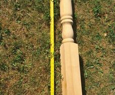 classic newel pine stair post