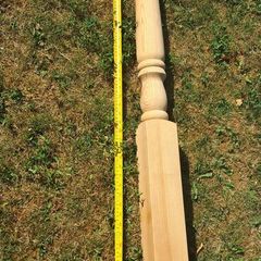 classic newel pine stair post