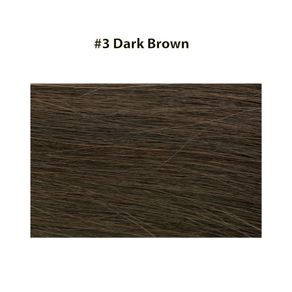 Micro Ring Hair Extensions 20" Double Drawn I Tip Remy Hair 25g - #3 Dark Brown