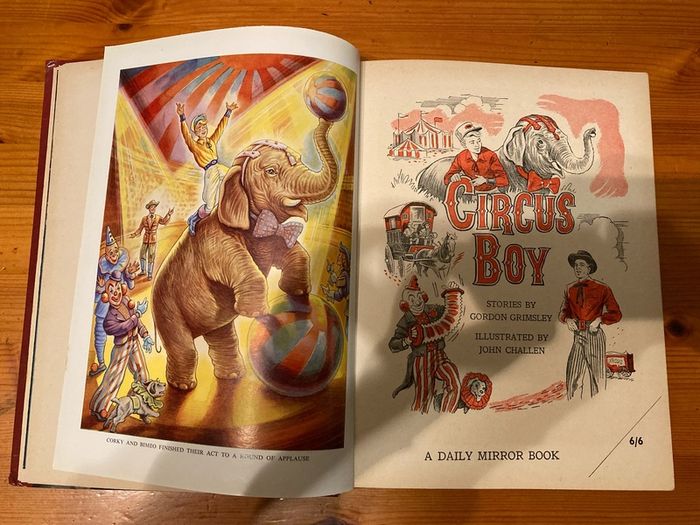 Vintage annual: 'Circus Boy' 1959