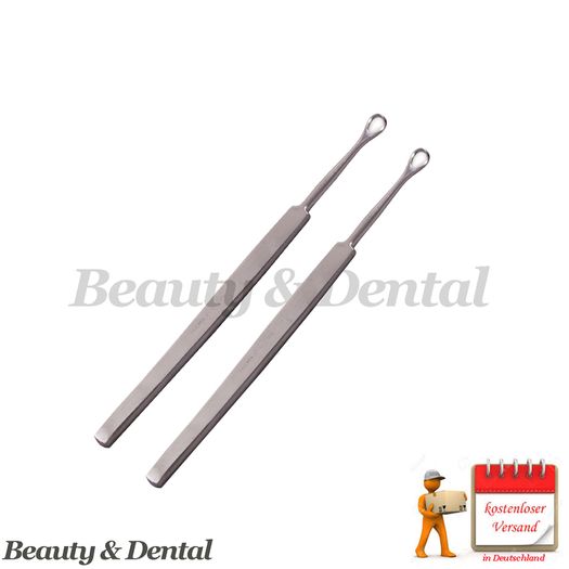 2x Ear Wax Remover Medical Ear Cleaner Surgical Stainless Steel