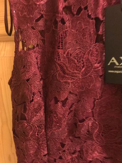 women dress  maroon size 8 lace