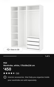 Ikea PAX wardrobes set X2 plus extras