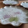 3 decorative serving plates lilac, green and gold Image 5