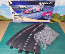 Scalextric C8297 Radius 3 Banked Curves Boxed (Track)