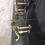 old brass  fire  dogs Image 5