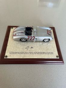 Mercedes 300 SLR Signed by Stirling Moss COA 1/18 Rare