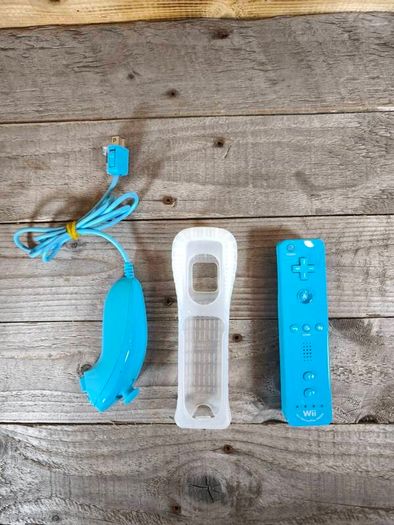 nintendo wii limited edition blue with sport resort