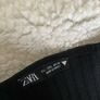 Zara black ribbed dress L Image 3