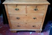19th century pine chest of drawers