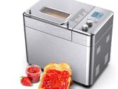 BRAND NEW Stainless Steel 1KG 15-in-1 Automatic Bread Maker 600W Programmable Bread Machine with 3 Loaf Sizes Fruit Nut Dispenser