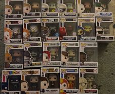 Range of Funko pops