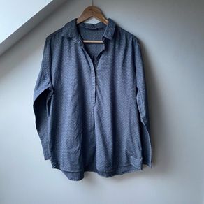 Opus Grey Microdot Chambray Shirt