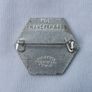 1955 SHOE and LEATHER FAIR - exhibitor's lapel badge (very scarce). Image 2