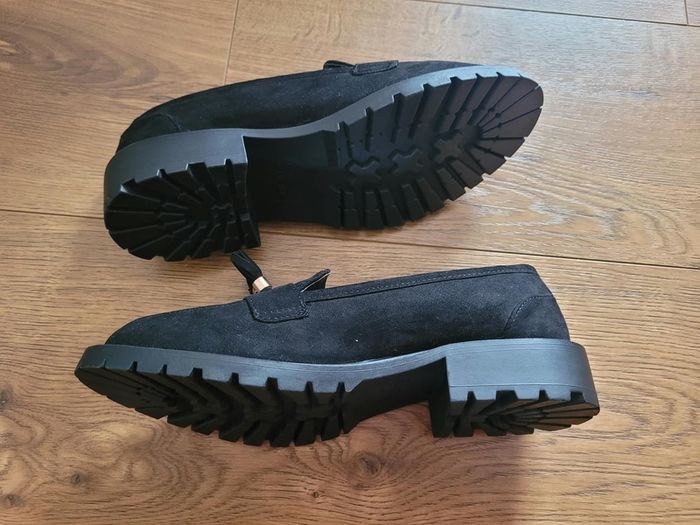 Brand New Black Tasseled Loafers Size Uk 5