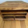 Solid wood TV unit - 2 Drawers - Excellent condition Image 2