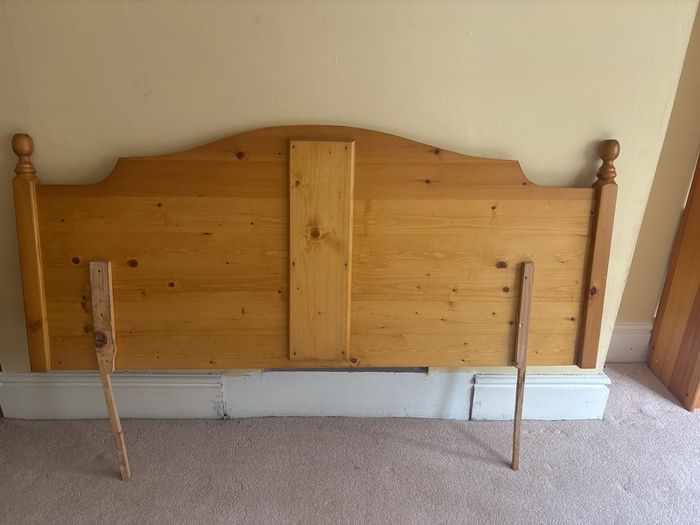 Pine headboard
