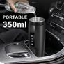 12V 350ml Electric Kettle with 40 100C Temperature Adjustable, Portable Coffee Warmer, Mini 304 Stainless Steel Liner Water Heating Mug, 80W Electric Travel Cup Bottle, Leak-proof Image 5