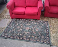 2 seats sofa and chair