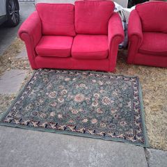 2 seats sofa and chair