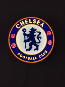 Chelsea Crest LED Light Box Football Fan Light