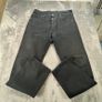 Levis 501 Jeans Mens W33 L31.5 Straight Leg Button Fly Black Wash - Faded Image 2