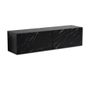 120cm Wall Mounted TV Stand   Modern Marble Effect Floating Entertainment Unit with Storage Image 6